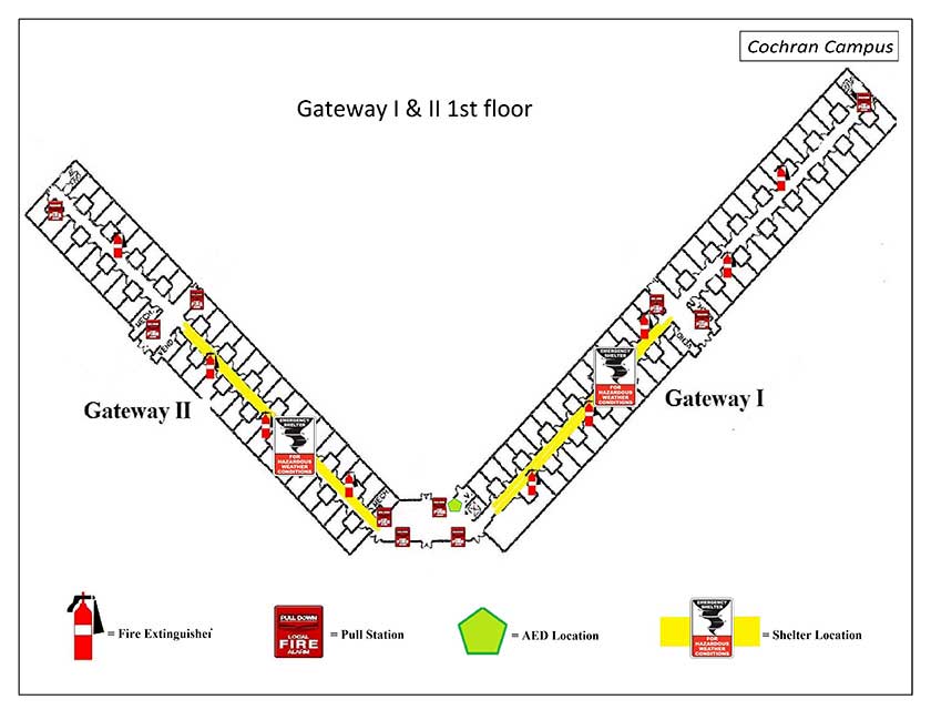 Gateway I and II 1st Safety Diagram